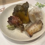 うを徳 - 真名鰹、あん肝、鹿ヶ谷かぼちゃの炊きもの