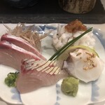 鮨場 いぶき地 - 刺身の盛り合わせ