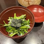 酒亭 田中 - 仙台せりとじゃこの和え物（酒亭 田中）2025.2