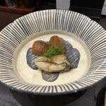 酒亭 田中 - 牡蠣と大なめこのソテー（酒亭 田中）2025.2