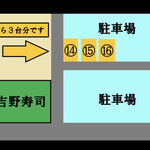 吉野寿司 - 駐車場の案内