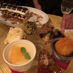 イル・ボッカローネ - デザートは実物のサンプルを見せて選ばせてくれます