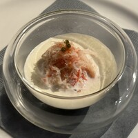 N43°シーフード ～鉄板焼きの店～ グリルドエイジ - とかち井上農場雪蔵甘熟メークインのビシソワーズ服キャビアのせ