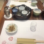 蕎麦 あららぎ - 蕎麦前の準備OK