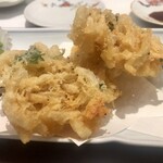 蕎麦 あららぎ - 白海老のかき揚げ