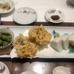 蕎麦 あららぎ - おつまみセット¥1,200-