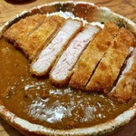 千ふく - 見島牛カレー メルティーポークカツ付