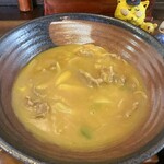 大にし - 松阪牛カレーうどん　1,200円(税込)  ※寄ってみた　※でも、カレーうどんなので、地味だった