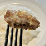 西洋肉料理 岡 - ハンバーグ、にゅ〜〜ん！