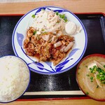 とんから食堂 - 生姜焼き定食 (豚汁付)