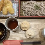 あげてんや - 天ぷらせいろそば。