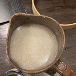 手挽きそば 一心 - 【蕎麦湯】