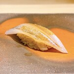 鮨　縁 - キス昆布締め握り