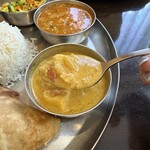 アーンドラ・ダバ - シーフードカレー美味い