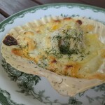 ガムラスタン - ホタテ貝のグラタン
