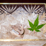 美加登家 - 鮎の背ごし、島根県高津川産の山葵