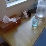 蕎麦 くつざわ - 卓上の様子