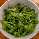 やきとん酒場 ヤマネ肉店 - 春菊ばくだん。本当に美味しい‼️