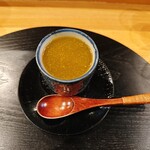 鮨駒 - 鮑の茶碗蒸し