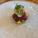 affetto akita - 短角牛のタタキカルパッチョ