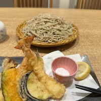 手打ちそば 大石 - 天せいろ大盛り