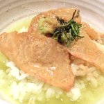 東麻布 逢坂  - 『'14/09/29撮影』鯛茶づけ 1200円 の鯛茶づけ