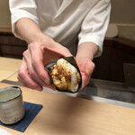 徳ㇵ本也 - ④鱧の天ぷら　きりたんぽ