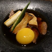 マラルンガ鉄板焼 - 特選宮古牛サーロインの鉄板すき焼き 宮古島産ハーブ卵とフランス産フォアグラ