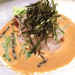 東麻布 逢坂  - 『'14/09/29撮影』鯛茶づけ 1200円 の鯛の利久造り