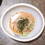 東麻布 逢坂  - 『'14/09/29撮影』鯛茶づけ 1200円 の鯛の利久造り