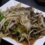 花も川 - 牛肉とモヤシの炒め