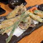 国分寺そば - 野菜の天ぷら 十品