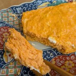 手打ち蕎麦なみの - 中までしっかりの火通りで、やけに色が濃い