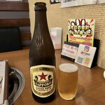 肉鍋とからあげの店 jin - 瓶ビール/682円♪
