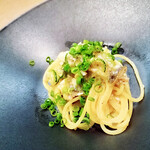ラ・カマルティーナ - 鮎とズッキーニのパスタ