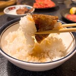 かがり火亭 - タレたっぷりつけて巻き巻きして食べる❤️