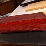 鮨　いの - 熟成マグロ。10日目との事。