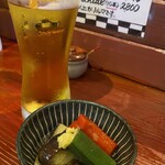 焼き鳥アポロ - 夏野菜のおひたし