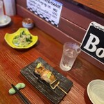 焼き鳥アポロ - ソリ。わさびとパリッと皮目が合う