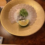 三源庵 - 鱧の薄造り