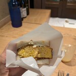 食堂 aca - ボカディージョ玉蜀黍入りのだし巻き卵