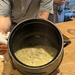 食堂 aca - あさりと鱧のカルドソ