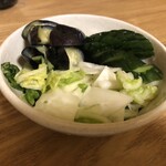 広島お好み焼 鉄板焼 一閃 - 母ちゃんのお漬物（税込350円）