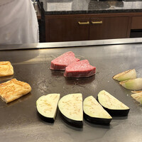 鉄板焼 但馬 - 焼き野菜も