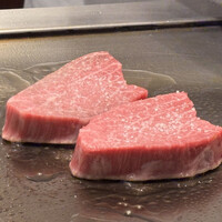 鉄板焼 但馬 - 姫路和牛50ｇとフィレ50ｇの鉄板焼