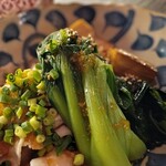 隼 - 白茄子と豚ばらの蒸しもの～おろしぽん酢で～