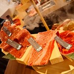俺の焼肉 - 究極！A5和牛12段盛りハーフサイズ(610g、前沢牛)
