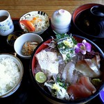 Katsugyo Donya Kaihou - 刺身定食 880円