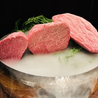焼肉牛印 銀座店 - この日のお肉「群馬県高崎市・長期飼育の増田和牛」