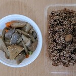 味のばくだん - 美食同玄米の酵素玄米ご飯と筑前煮
